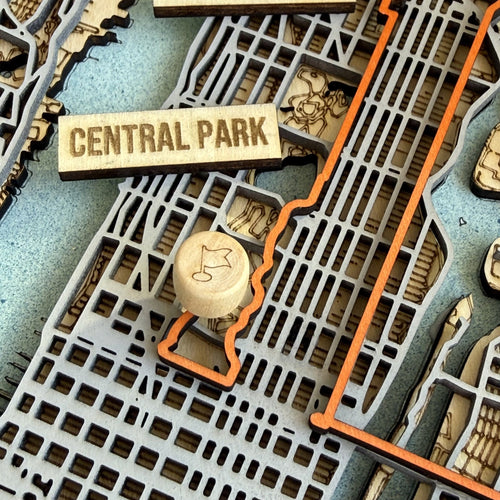 From Five Boroughs to One Finish Line: Mapping the New York City Marathon in Wood