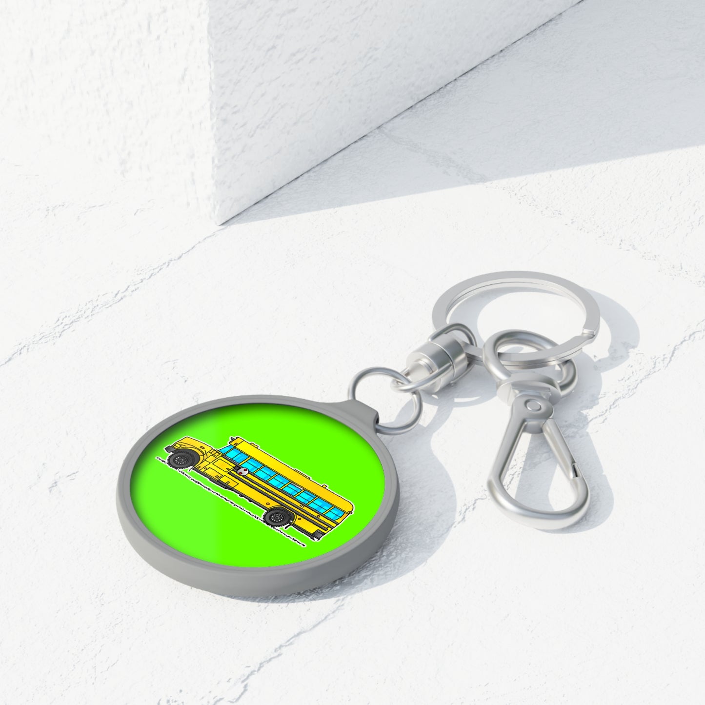 Yellow American School Bus Driver Keychain – Conductor Retirement Gift