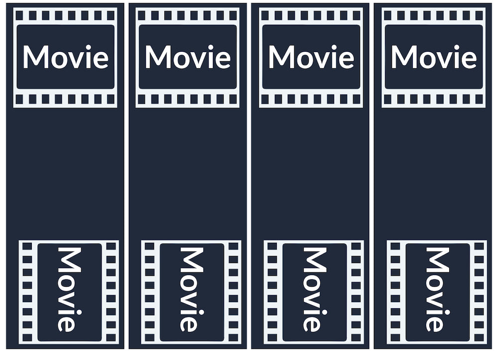 Netflix, Amazon, Hulu, and Film Bookmarks. Free Digital Download.