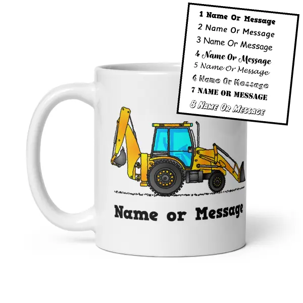 Custom Mug Choose Font