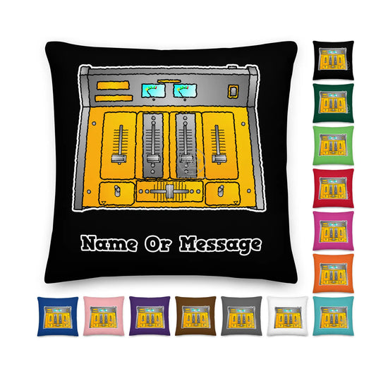 DJ Mixer Pillow Cushion, Personalized P026