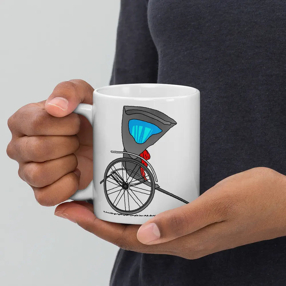 Japanese Rickshaw Ceramic Mug