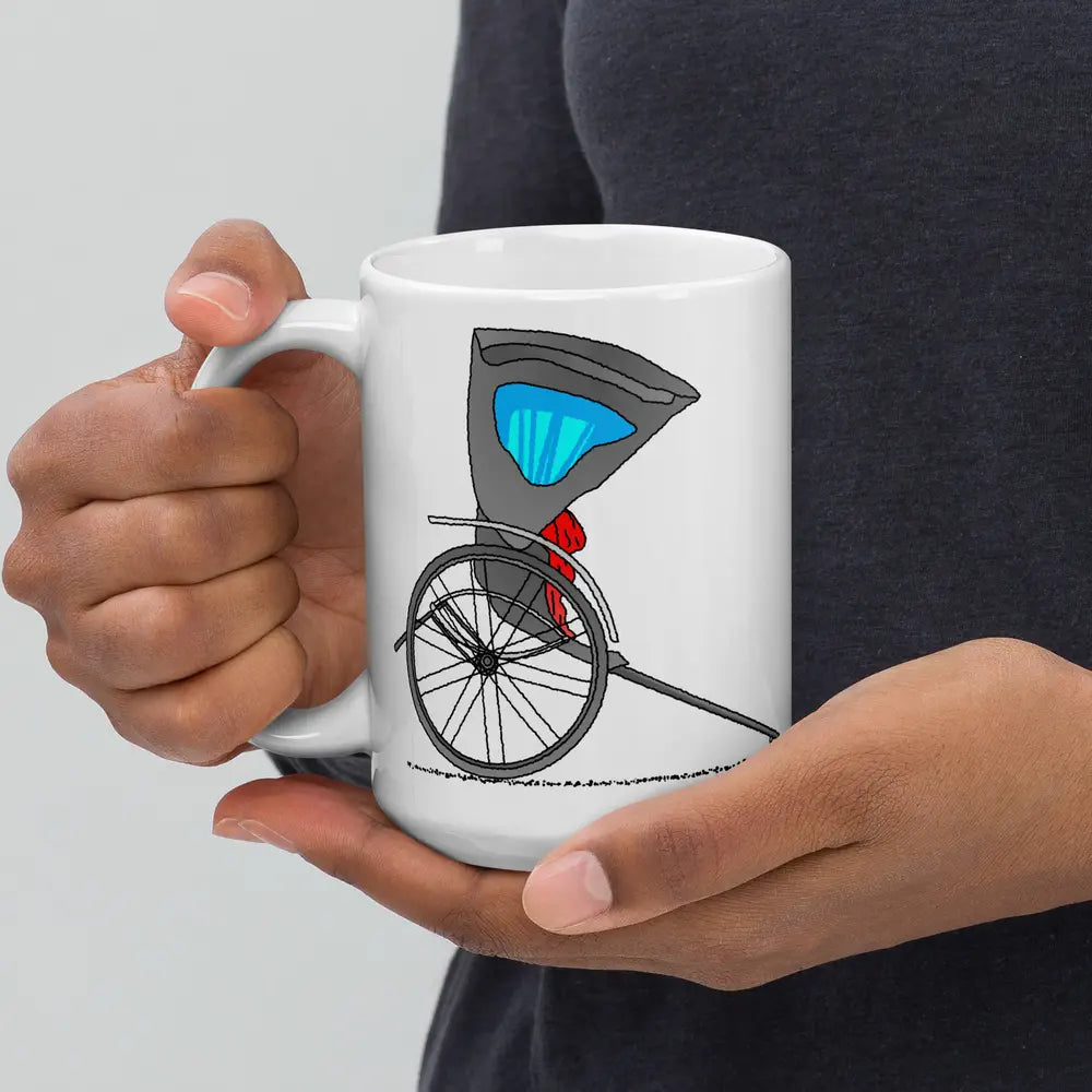 Japanese Rickshaw Ceramic Mug
