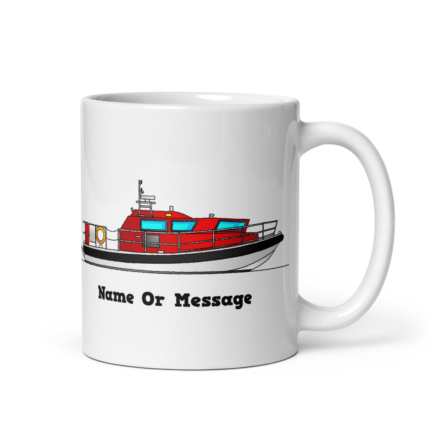 Personalized Stem Marine Ambulance Boat Mug