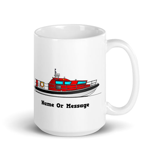 Personalized Stem Marine Ambulance Boat Mug