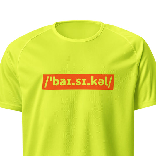 Bicycle – Phonetic Cycling Sports Jersey (Adult)