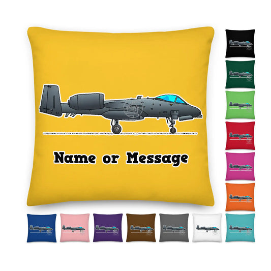 A-10 Thunderbolt II Personalized Throw Pillow P019