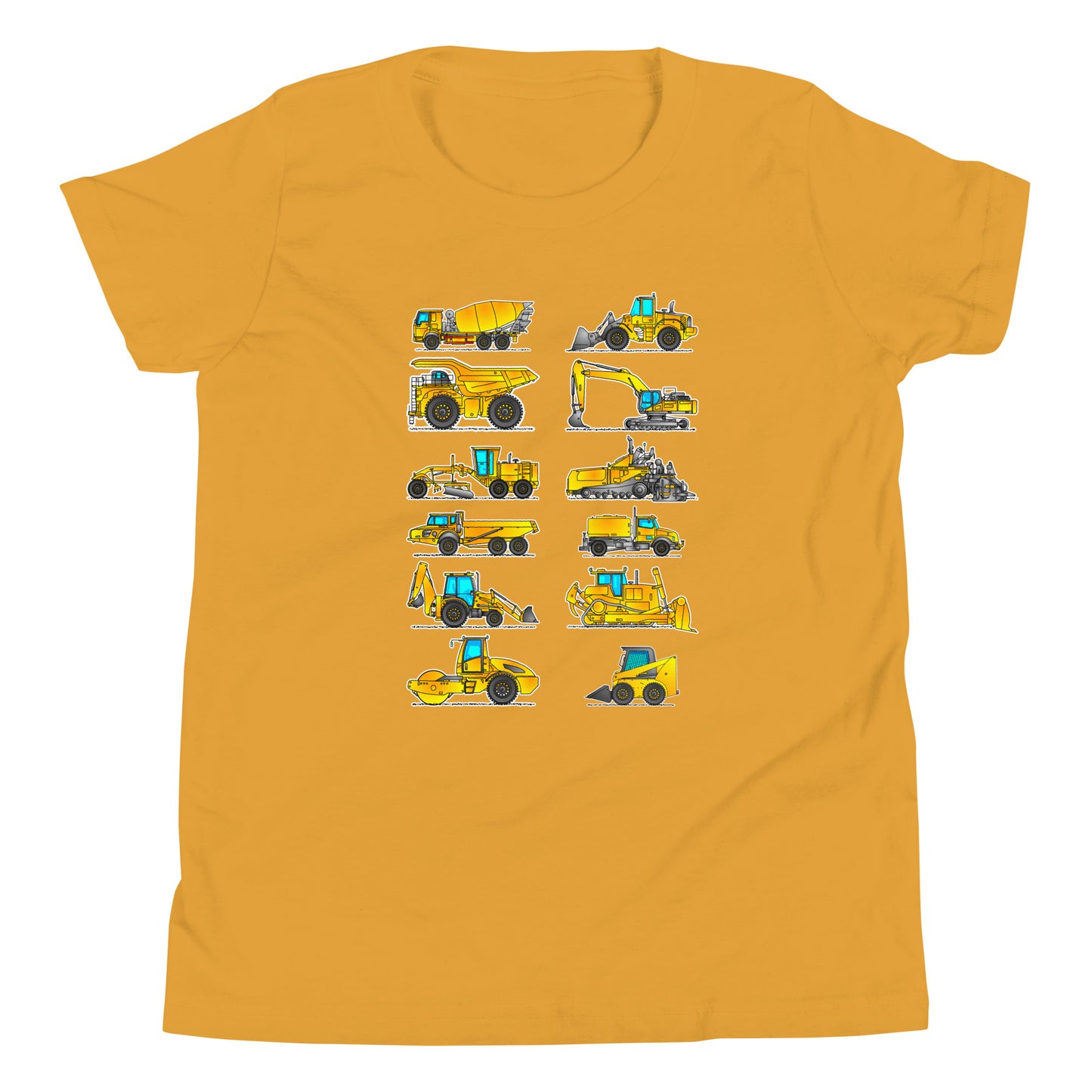 Construction Vehicles T-Shirt, Youth YT001