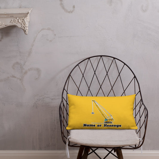 Lattice Boom Crawler Crane Pillow Cushion