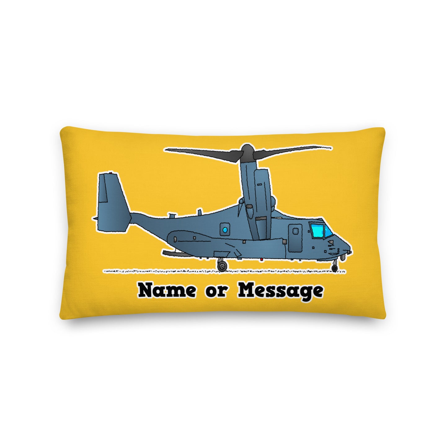 Tilt-Rotor Helicopter Pillow Cushion P020