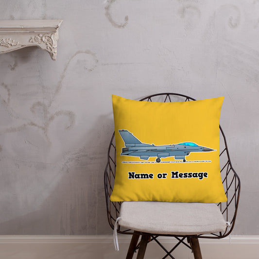 Fighter Aircraft Pillow Cushion, Personalized P035