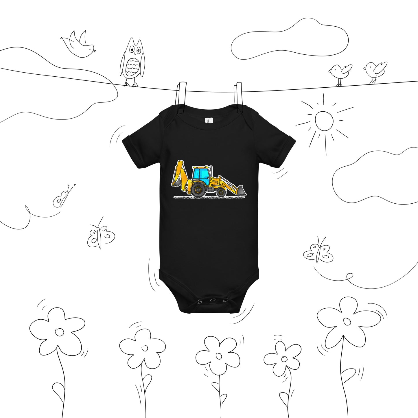 Baby Backhoe One-Piece
