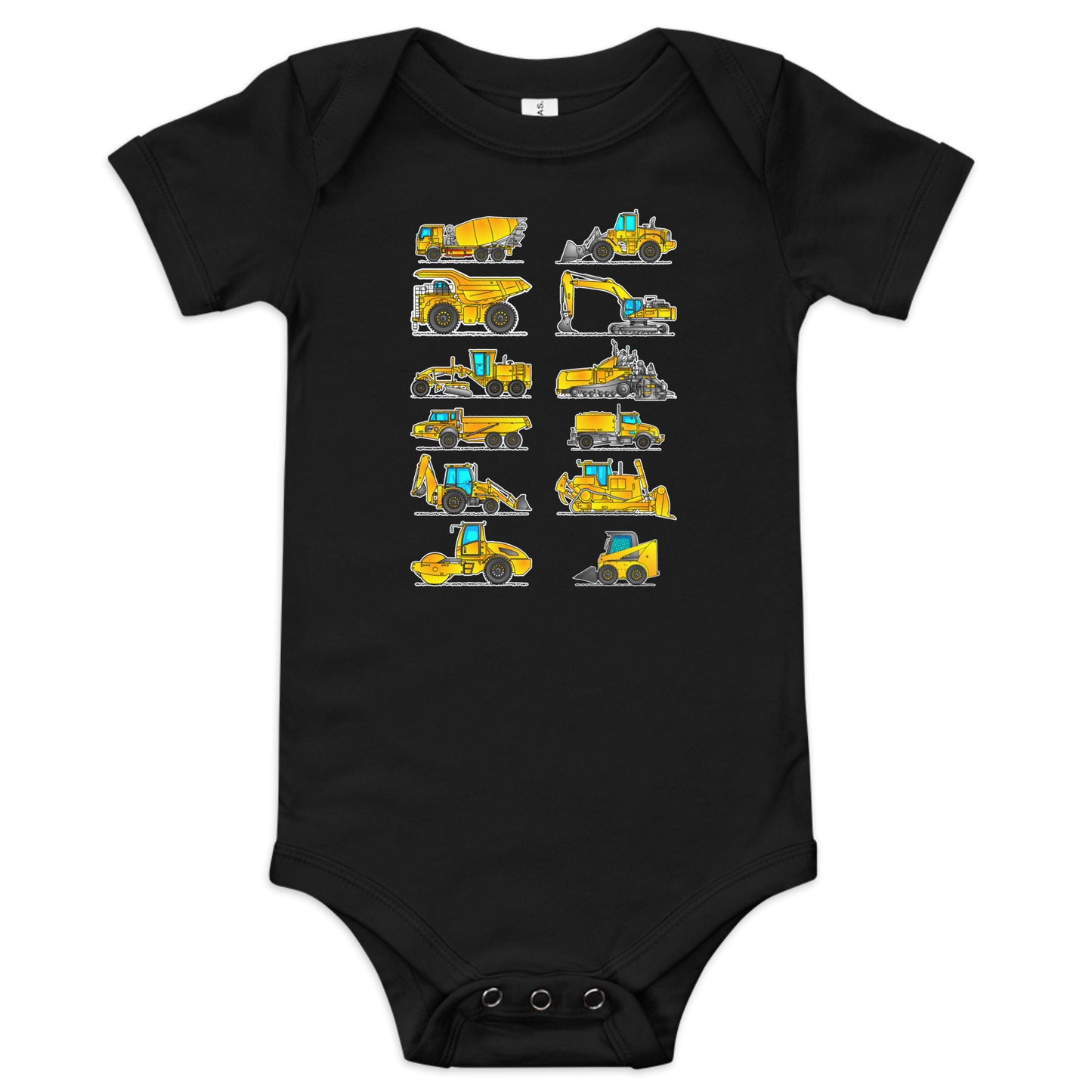 Baby Construction Vehicles One-Piece
