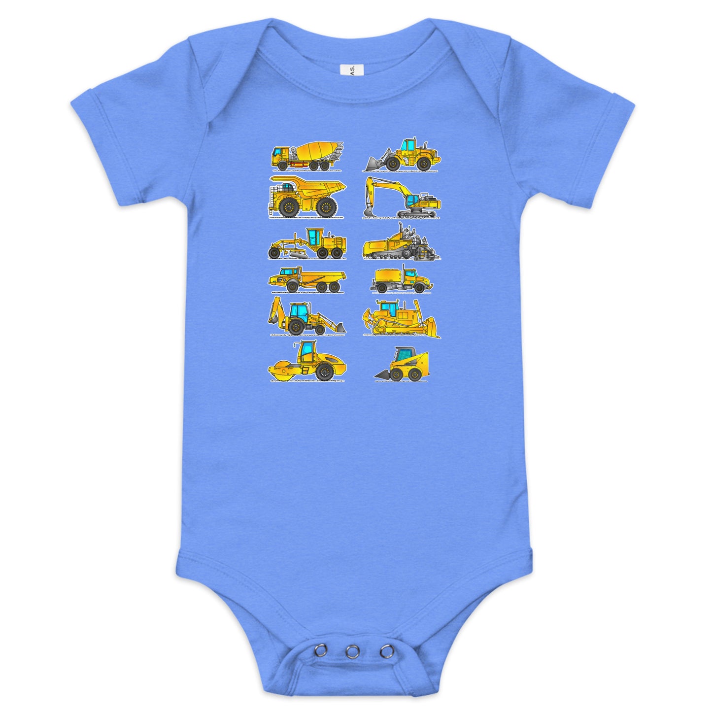 Baby Construction Vehicles One-Piece