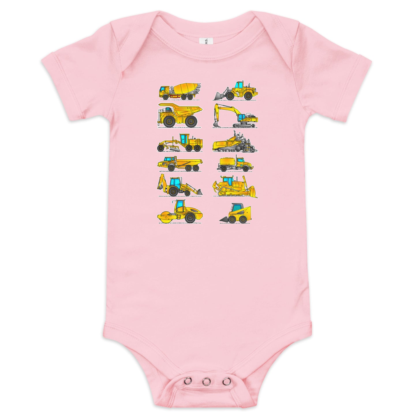 Baby Construction Vehicles One-Piece