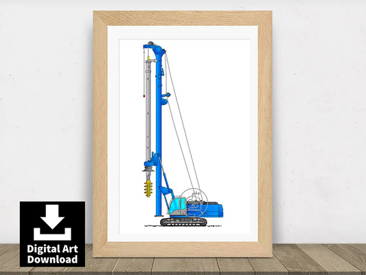 Blue Boring Machine – Pile Drilling Equipment E121