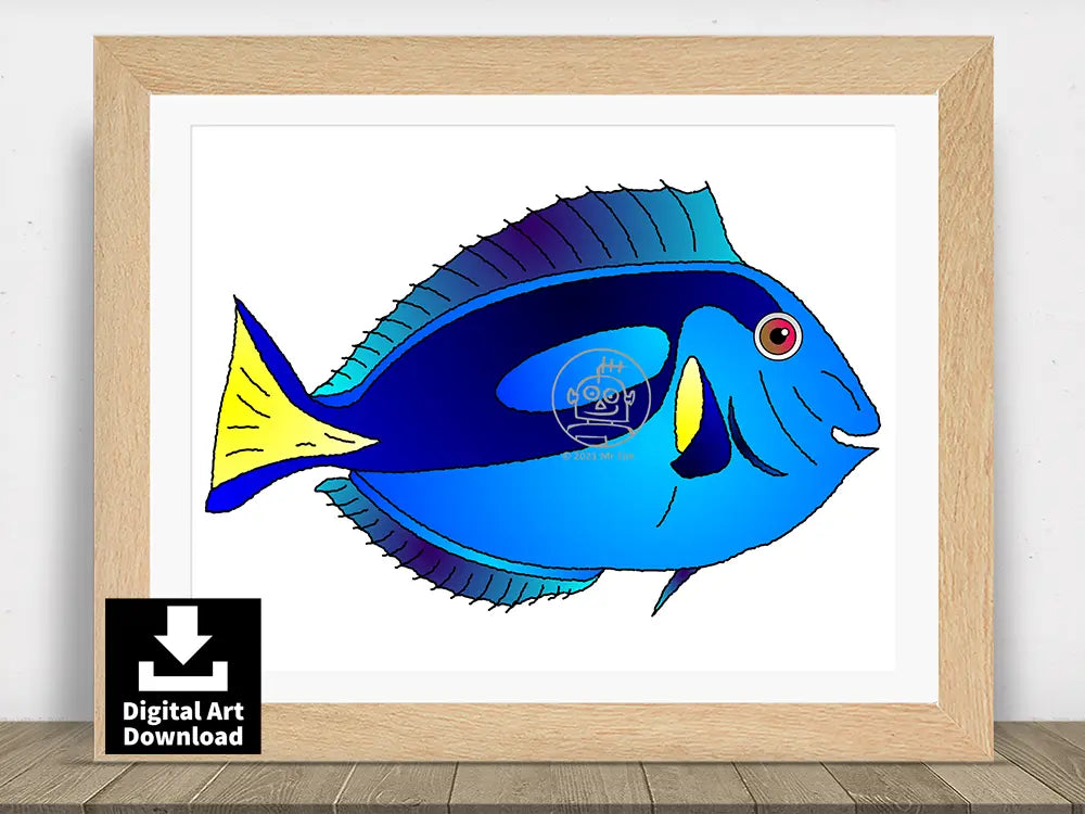 Blue Tang Fish E033