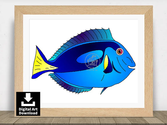 Blue Tang Fish E033