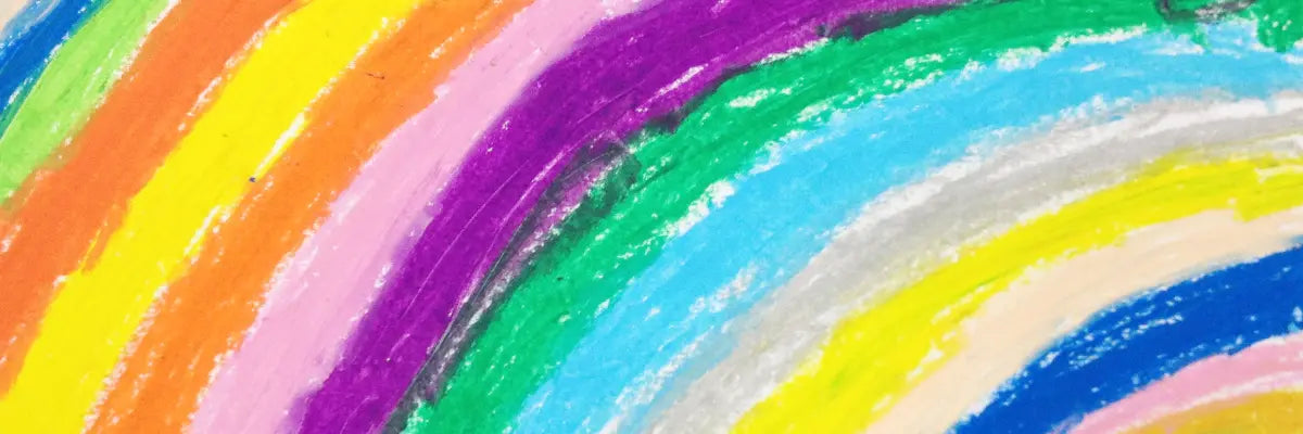 Rainbow crayon picture