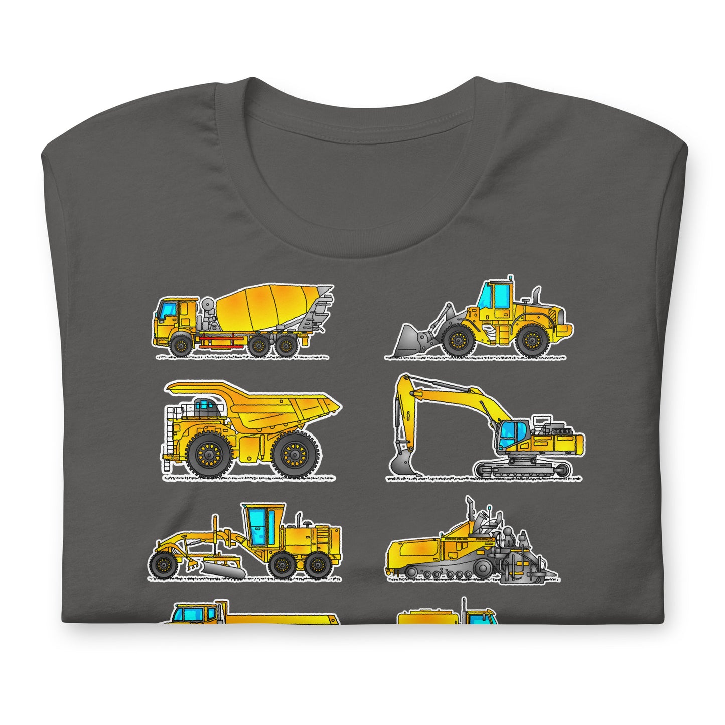 Construction Vehicles T-Shirt, Adult