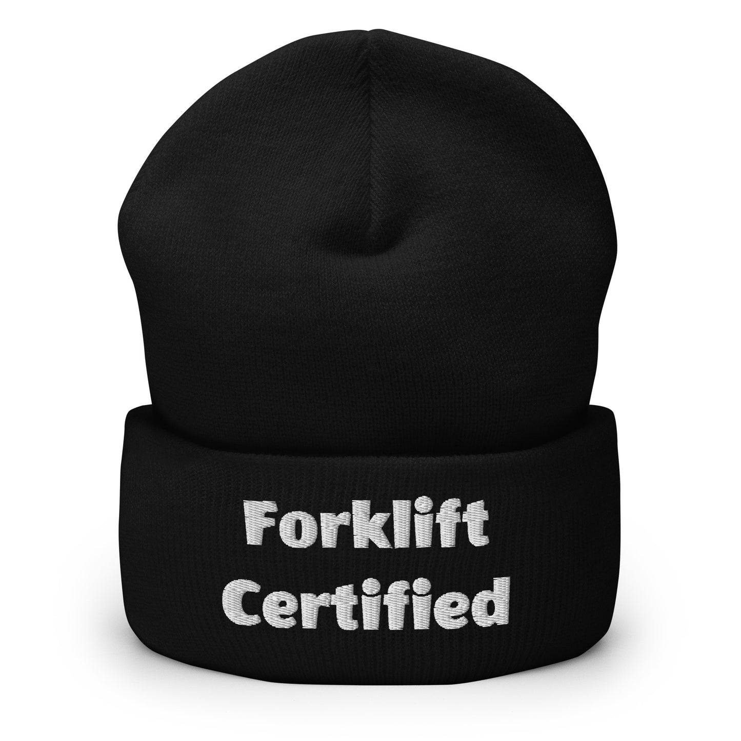 Forklift Certified Beanie - Perfect for Newly Qualified Operators