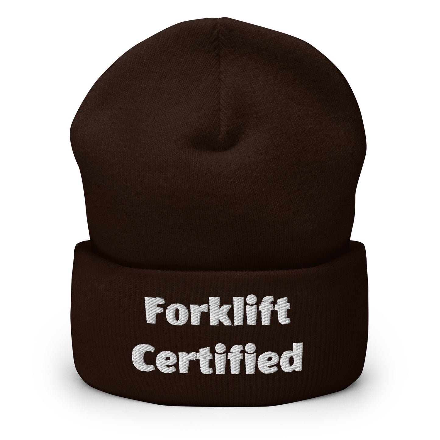 Forklift Certified Beanie - Perfect for Newly Qualified Operators