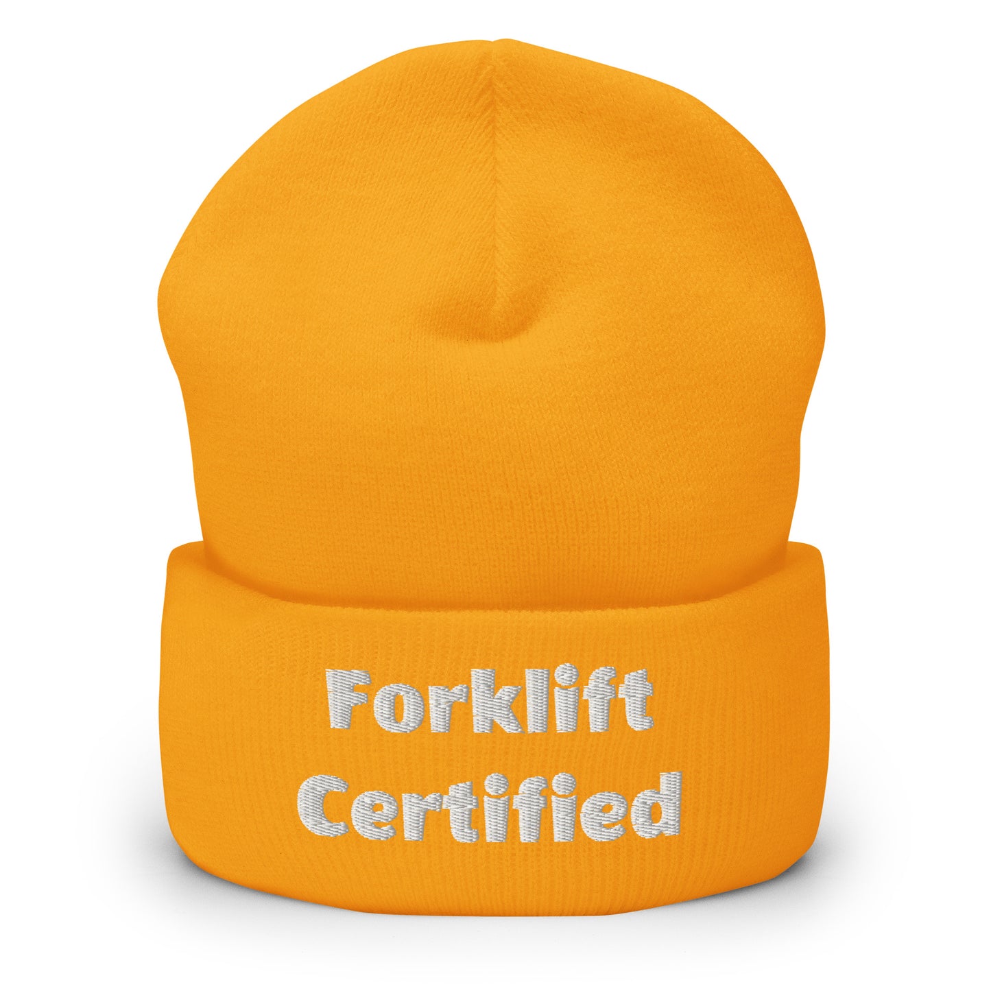 Forklift Certified Beanie - Perfect for Newly Qualified Operators