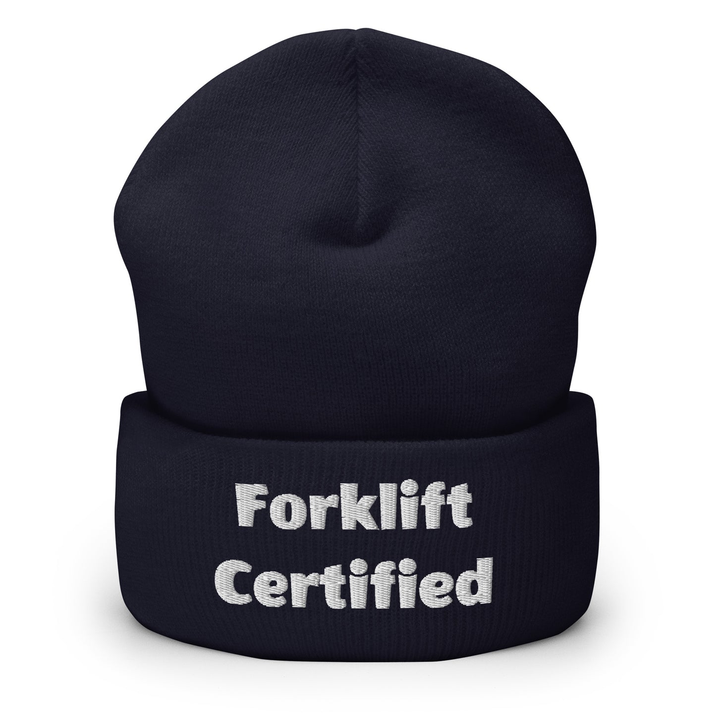 Forklift Certified Beanie - Perfect for Newly Qualified Operators