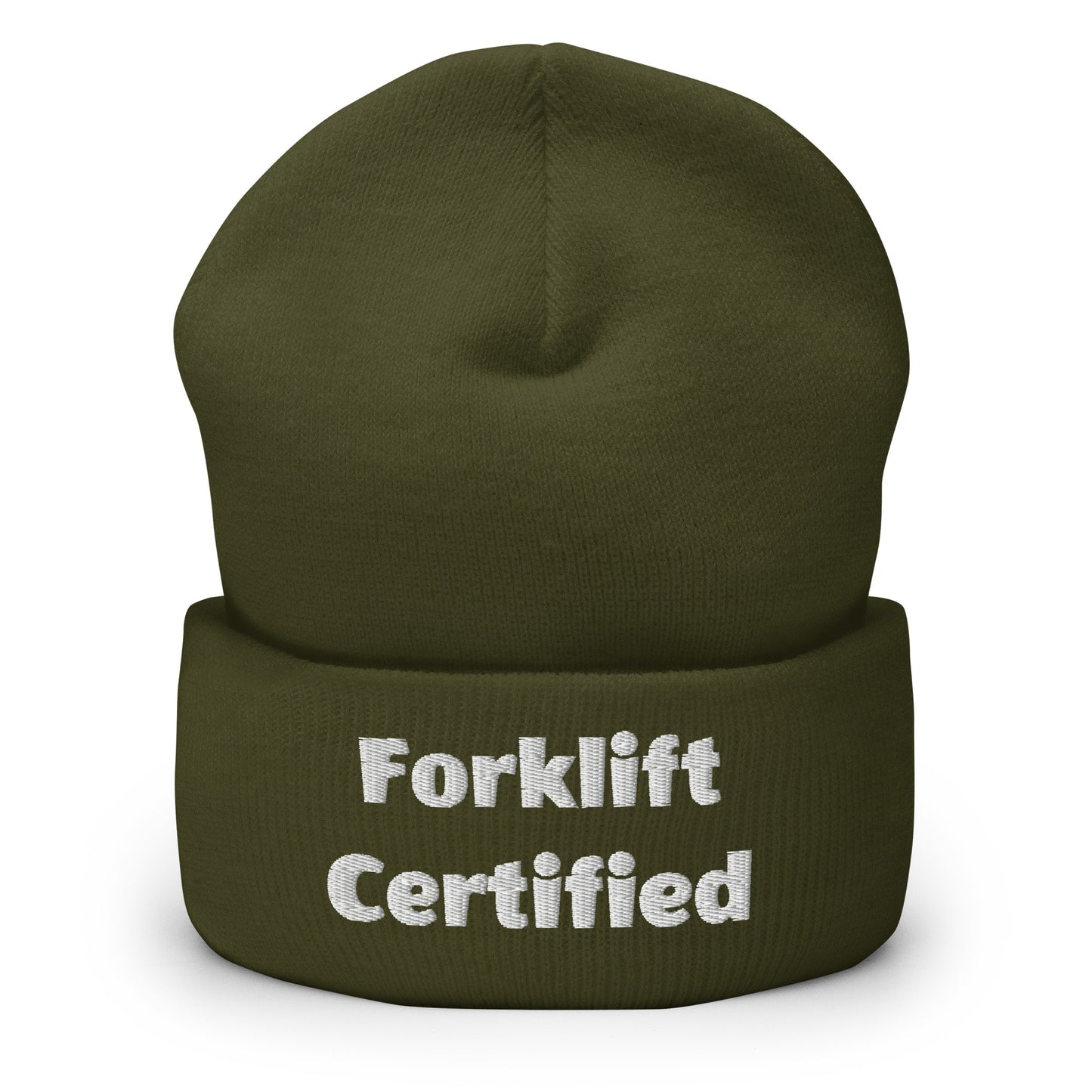 Forklift Certified Beanie - Perfect for Newly Qualified Operators