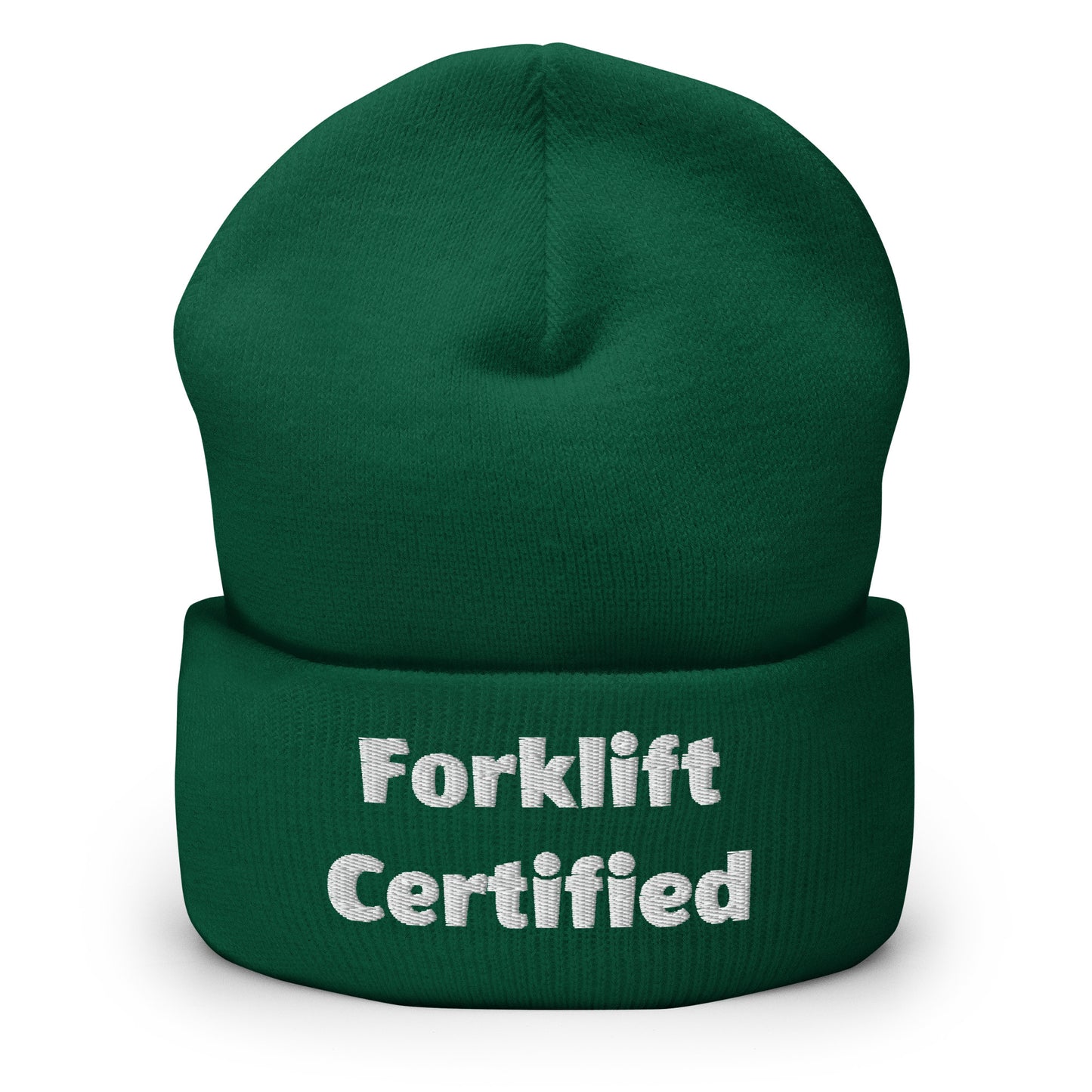 Forklift Certified Beanie - Perfect for Newly Qualified Operators