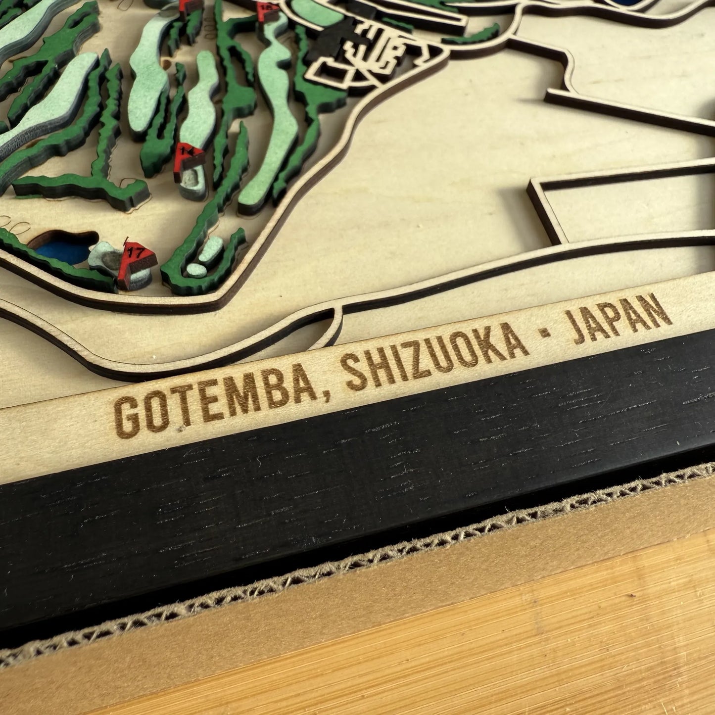 Gotemba Golf Club Map – Japan Golf Course Wall Art (A3 Framed)