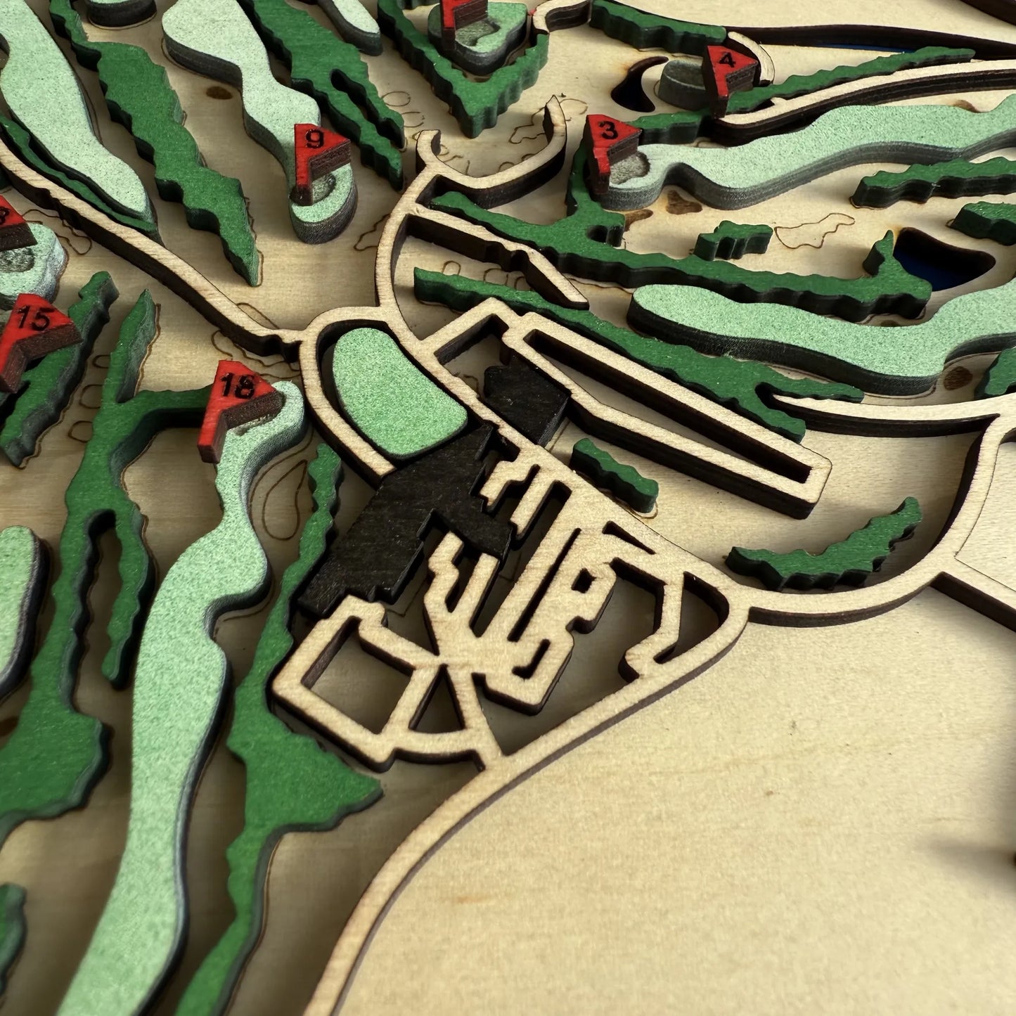Gotemba Golf Club Map – Japan Golf Course Wall Art (A3 Framed)