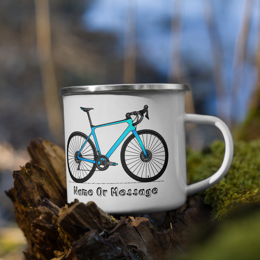 Bianchi Infinito Bicycle Enamel Mug