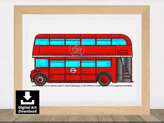 English Red Double Decker Bus E052