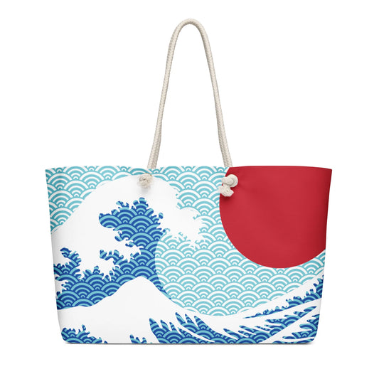 Hokusai Great Wave Weekender Bag – Japanese Art Travel Bag