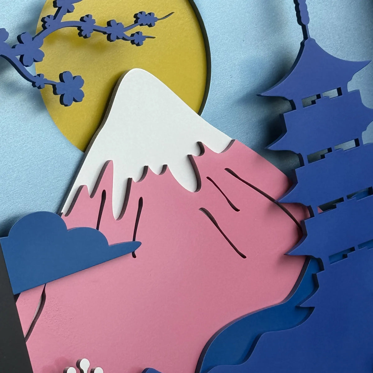 파고다 & 후지산 – 일본 벚꽃 벽화