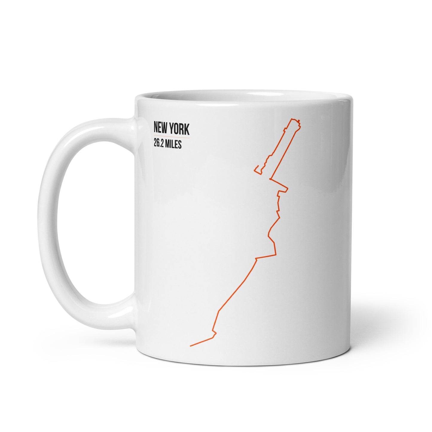 New York 26.2 Miles – Running Route Coffee Mug