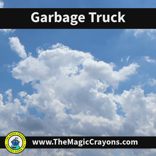 ゴミ収集車 – 白いキャブと緑のボディ E122