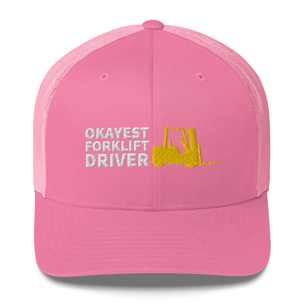 Okayest Forklift Driver Cap Licensed Operator Gifts