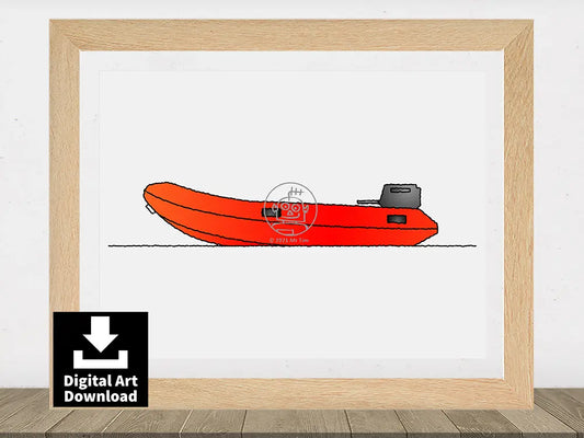 RNLI Inflatable Boat (SIB) E070