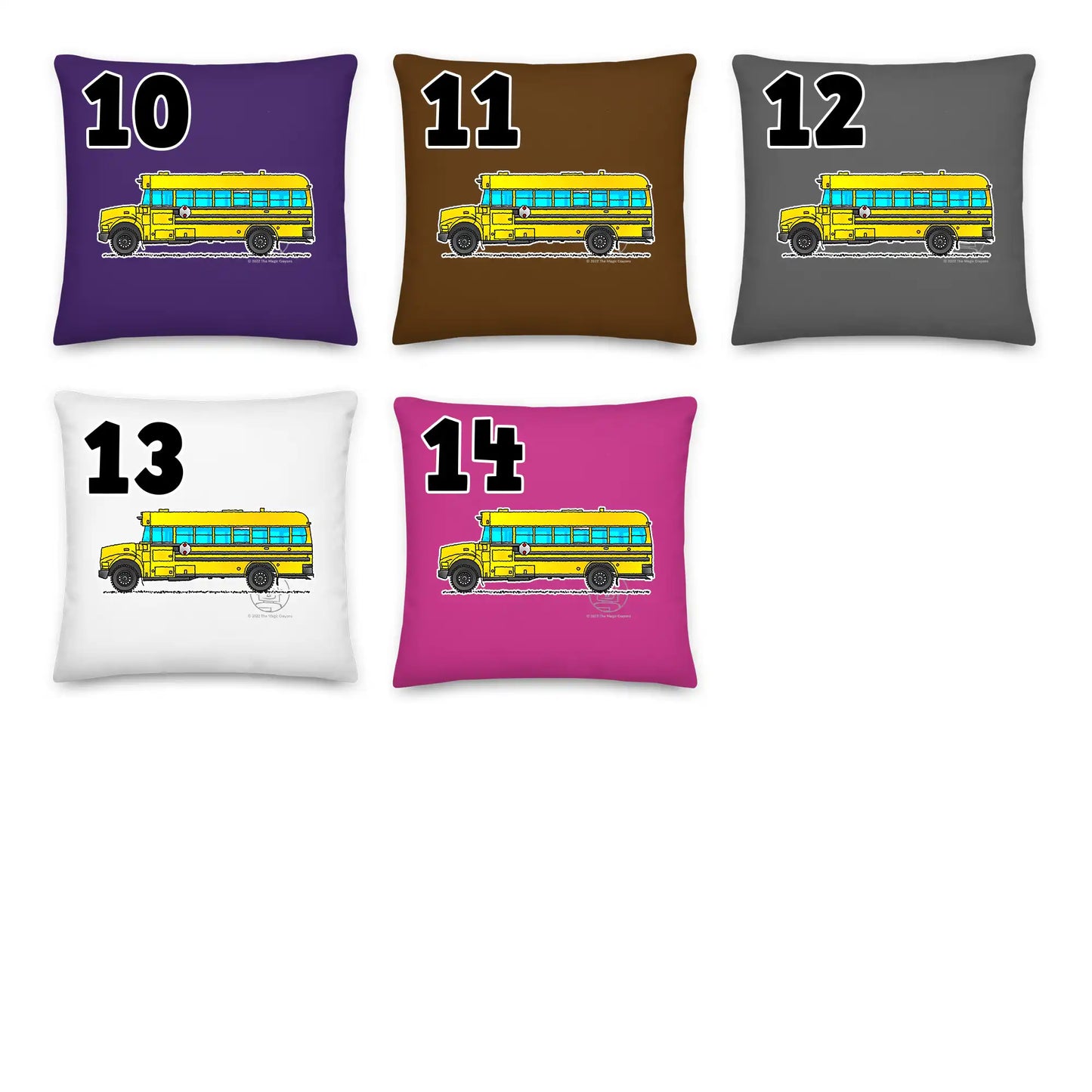 School Bus Pillow Cushion P011
