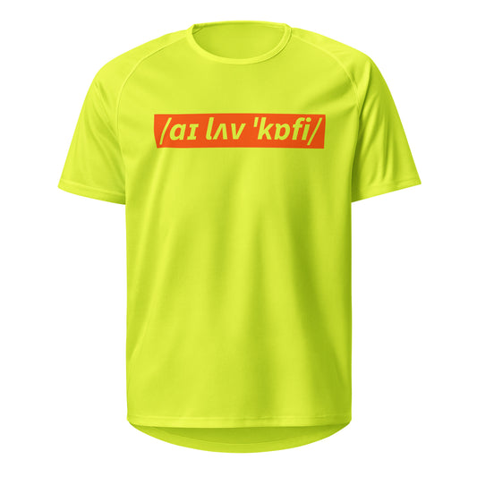 I Love Coffee – Phonetic Cycling Sports Jersey (Adult)