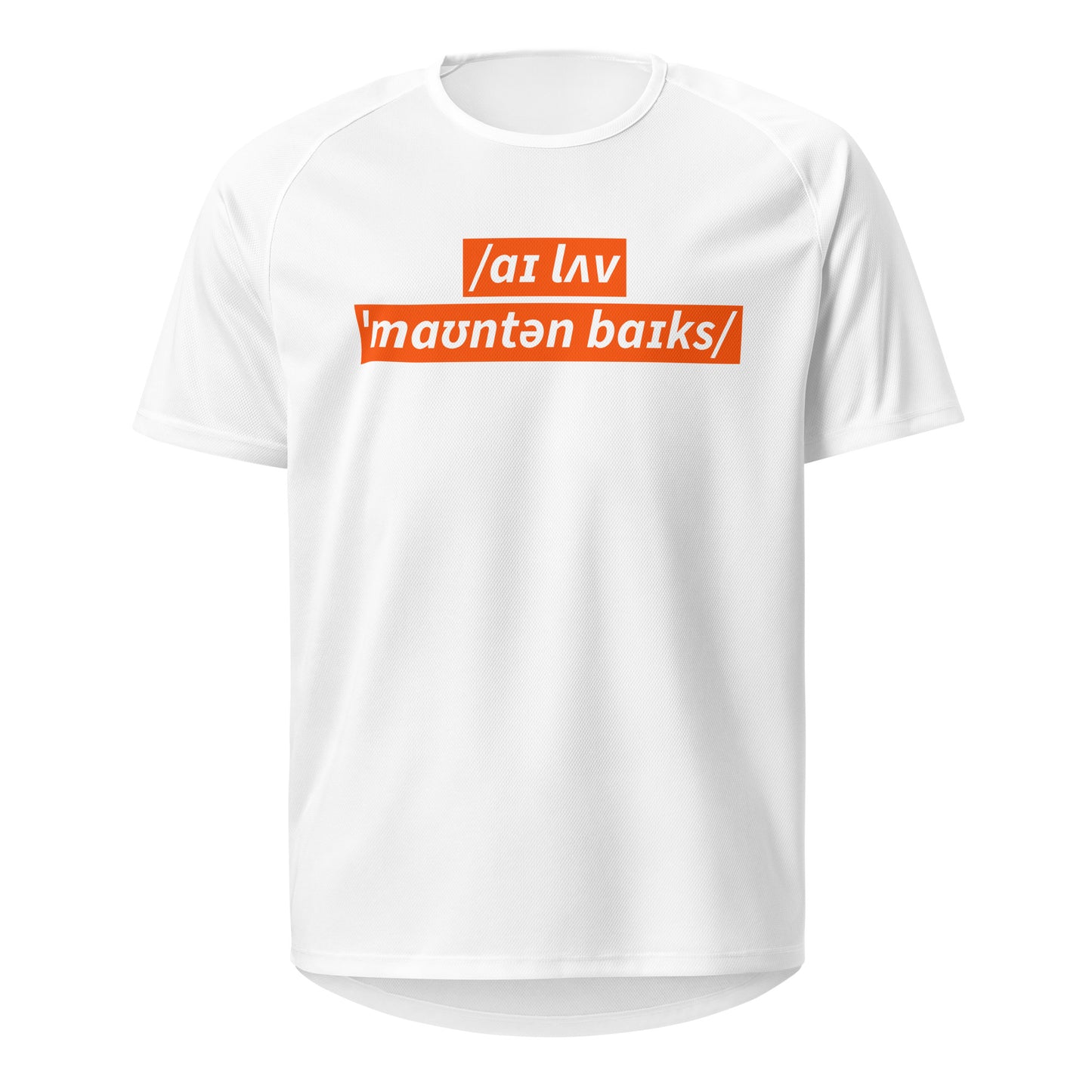 I Love Mountain Bikes – Cycling Sports Jersey (Adult)