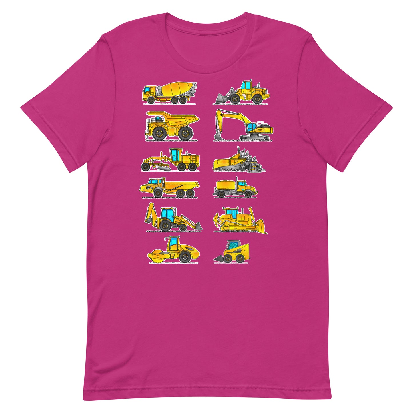 Construction Vehicles T-Shirt, Adult