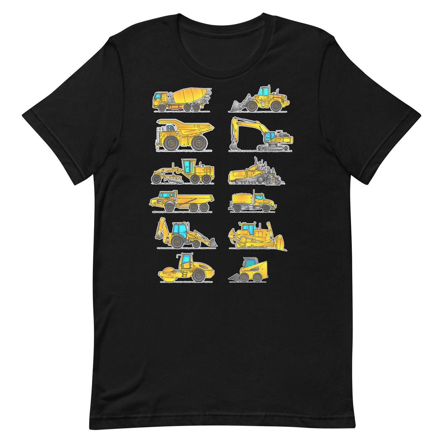 Construction Vehicles T-Shirt, Adult