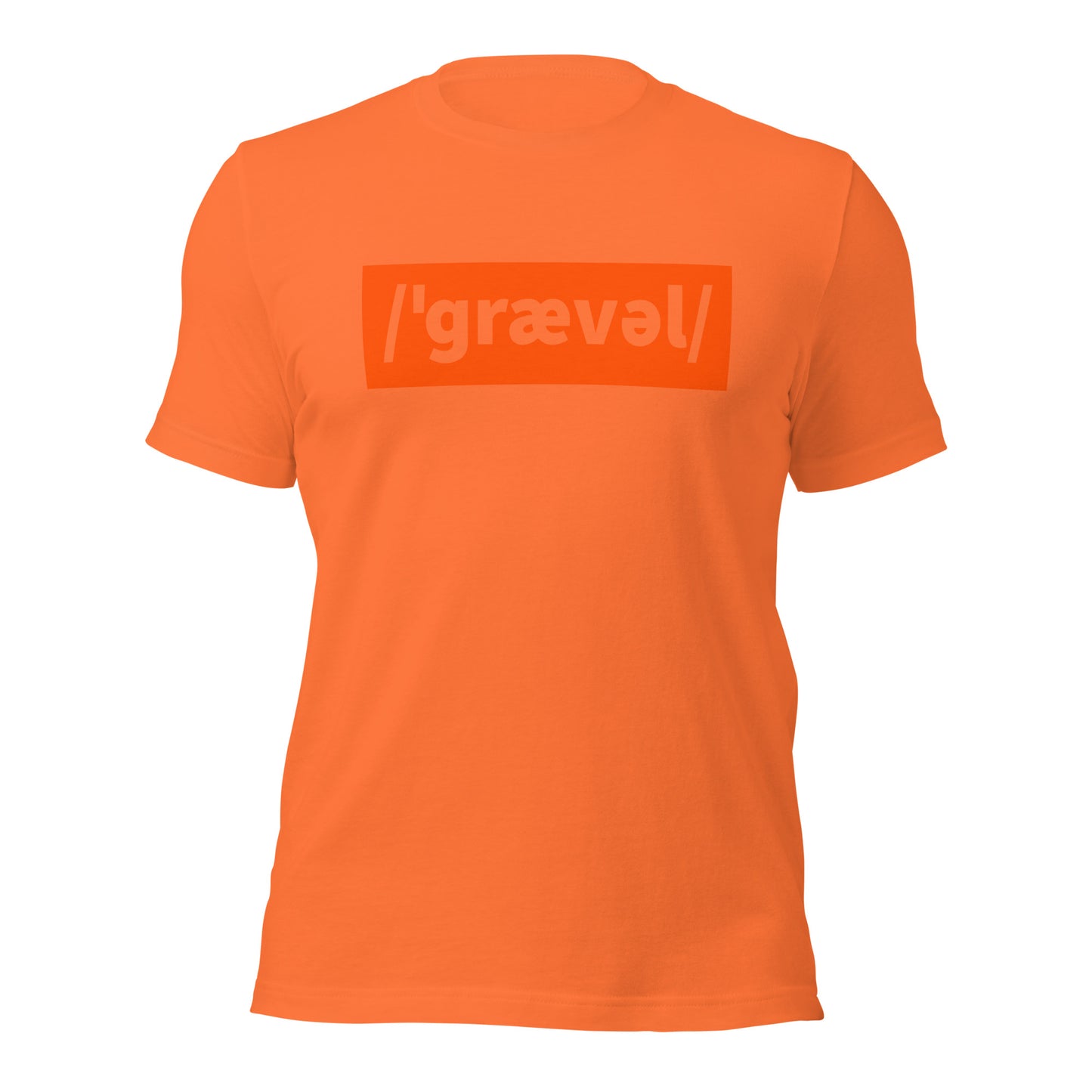 Gravel Bike T-Shirt, Adult Cyclist, Phonetic Spelling