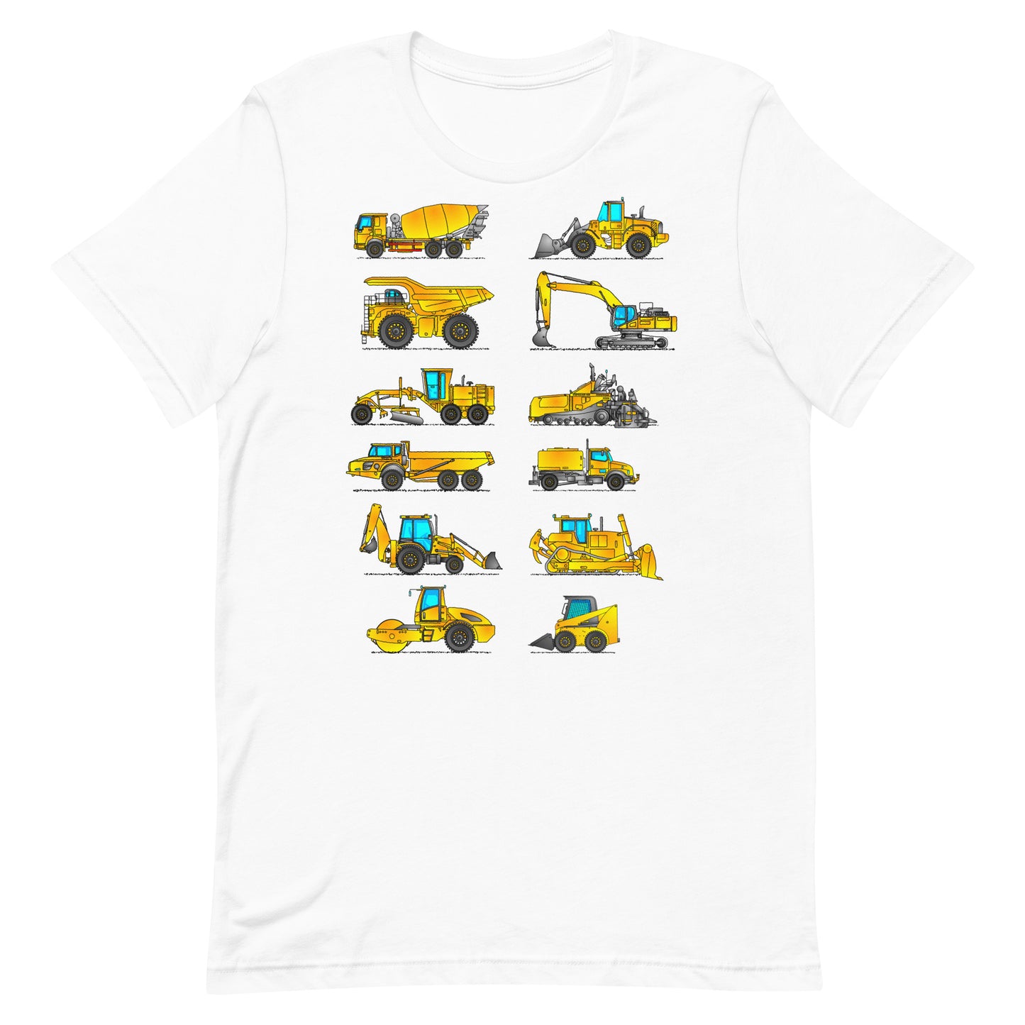 Construction Vehicles T-Shirt, Adult
