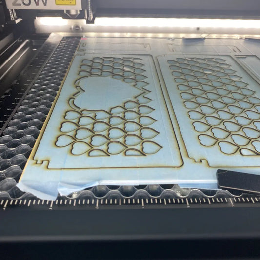 Valentine Wooden Pencil Case with Heart Cut-Out Lid – Personalised Gift