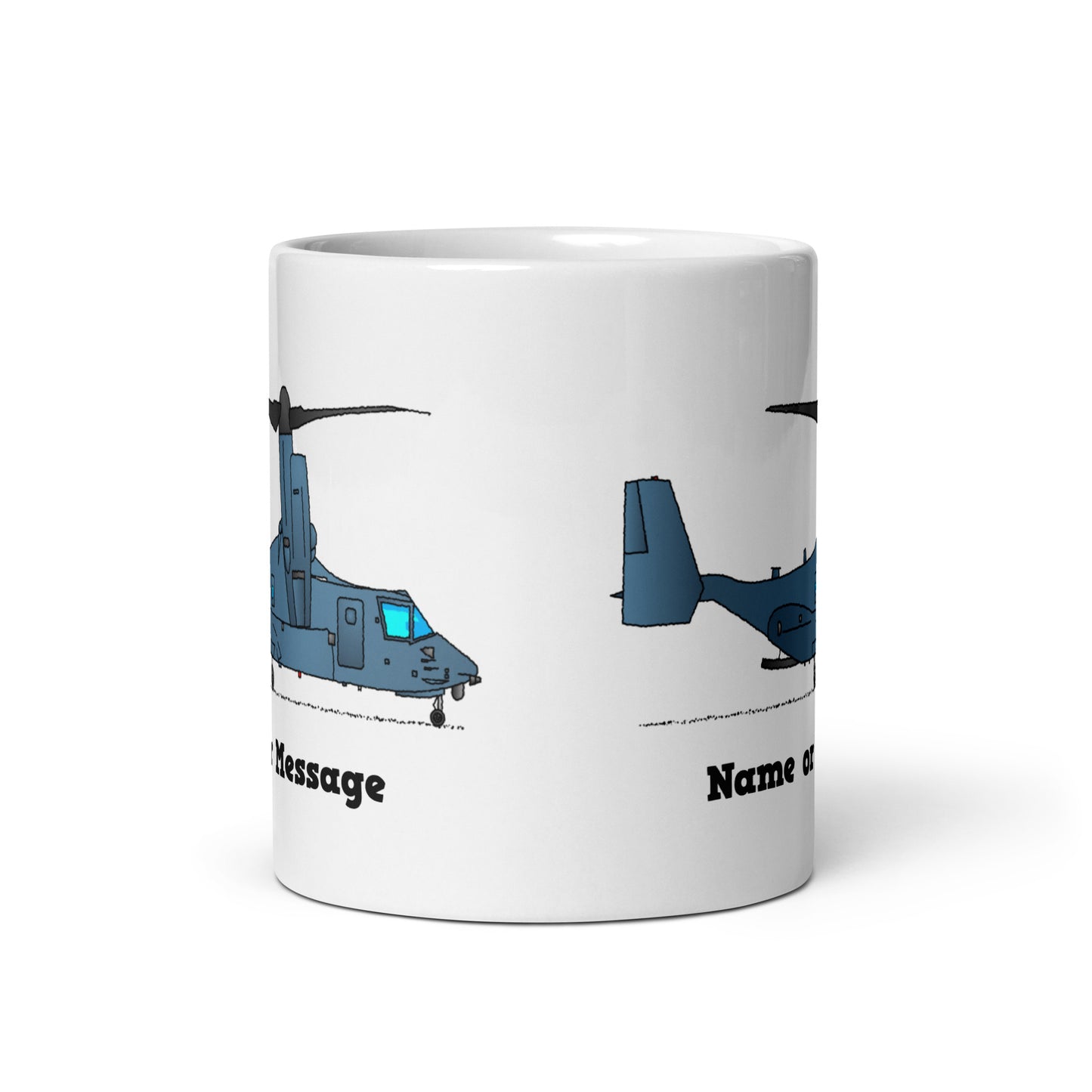 Personalized Tilt-Rotor Osprey Helicopter Mugs