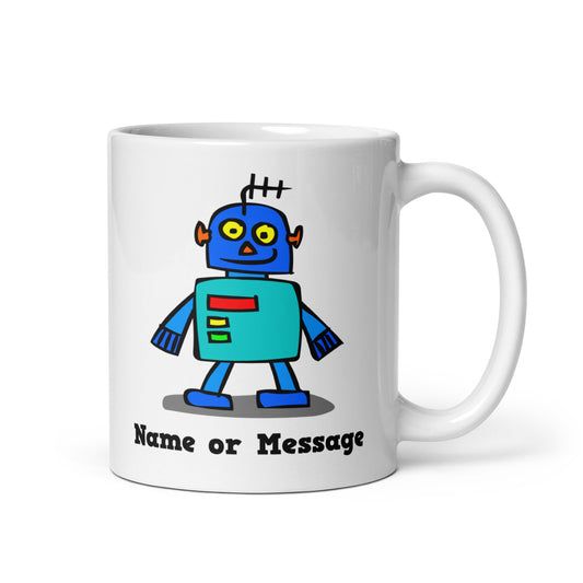 Personalized, The Magic Crayons Robots Mug